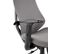 Fauteuil De Bureau En Tissu Gris Ajustable En Hauteur Diamond