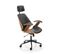 Fauteuil De Bureau Ergonomique Noyer Et Noir Fromi