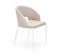 Chaise Design En Tissu Beige Puffin