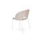 Chaise Design En Tissu Beige Puffin