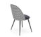 Chaise Design Noire Et Blanche Pied-de-poule Coril