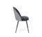 Chaise Design Noire Et Blanche Pied-de-poule Coril