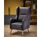 Fauteuil Contemporain En Tissu Gris Anthracite Spring 2