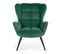 Fauteuil Contemporain En Velours Vert Glasgow