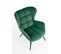 Fauteuil Contemporain En Velours Vert Glasgow