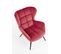 Fauteuil Contemporain En Velours Bordeaux Glasgow