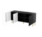 Buffet Bas Design Noir Mat 152 Cm Mokt