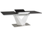 Table Extensible Rectangulaire Blanc Et Granit 140 Cm Semjo