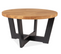 Table Basse Design Bois Et Métal Noir 80cm Zila