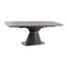 Table à Manger Design Extensible Marbre Anthracite 160 Cm Osmo