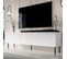 Meuble TV Design Blanc Mat 190 Cm Mokt