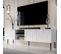 Meuble TV Design Blanc Mat 190 Cm Mokt