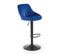 Chaise De Bar En Velours Bleu Marine Bohort