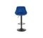 Chaise De Bar En Velours Bleu Marine Bohort