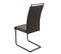 Chaise Suspendue Velours Noir Métal Noir Mokka