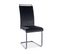 Chaise Suspendue Velours Noir Métal Noir Mokka