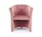 Fauteuil Cabriolet Confort Velours Rose Tisso