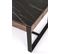 Table Basse 120 X 60 Cm Aspect Marbre Noir Et Noyer Aleida