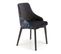 Chaise En Velours Noir Avec Dossier Multicolore Andrea