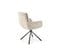 Chaise Design Rembourrée Et Pivotante En Tissu Beige Edge