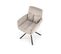 Chaise Design Rembourrée Et Pivotante En Tissu Beige Edge