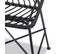 Chaise De Bar En Rotin Synthétique Noir Rattan