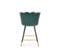 Tabouret De Bar Design Velours Vert Sundo