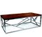 Table Basse Design Avec Plateau Couleur Noyer 120x60 Cm Milla