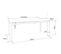 Table Design Extensible 120-160 Cm Aspect Marbre Blanc Stevie