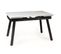 Table Design Extensible Avec Plateau Effet Marbre Et Structure Noire Erick