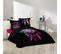 Pack Parure De Couette 220x240 Cm Porte Bonheur + Drap Housse 140x190 Noir