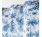 Lot De 2 Rideaux A Oeillets 140 X 260 Cm Polyester Imprimé Amazonia Bleu