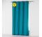 Lot De 2 Rideaux Uni 140x 260 Cm Absolu En Microfibre Bleu