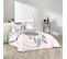 Ensemble Housse De Couette 220x240 Cm Namaste + Drap Housse 140x190 Rose