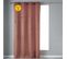 Lot De 2 Rideaux Tamisant 140 X 240 Cm Velours Doux Velvetine Rose