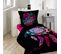 Pack Parure De Couette Enfant 140x200 Cm Porte Bonheur + Drap Housse 90x190 Noir