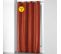 Lot De 2 Rideaux Effet Soie 140 X 240 Cm Shana Orange