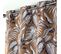 Lot De 2 Rideaux Tamisant 140 X 260 Cm Polyester Imprimé Cabana Camel