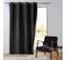 Rideau Tamisant 135 X 260 Cm Isolant Thermique Micropolar Noir