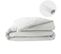 Pack Parure En Percale 78 Fils 240 X 220 Cm + Dh 140x190 Blanc