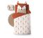 Housse De Couette Enfant 140 X 200 Cm 100% Coton 42  Fils + 1 Taie Renard