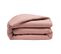 Housse De Couette 100% Lin Lavé Taille 240 X 260 Cm Couleur Rose