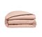 Housse De Couette 100% Percale De Coton Lavé 80 Fils Taille 240 X 260 Cm Couleur Rose