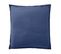 Taie D'oreiller 100% Lin Lavé Taille 65 X 65 Cm Couleur Bleu Cobalt