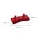 Lot De 20 Embouts Rouge Pour Lattes De 68 X 8 Mm