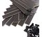 30 Lattes Grises + Embouts - 680x48x8 Mm - Pour Sommier / BZ / Clic Clac