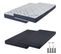 Matelas Mousse + Sommier Sr9 Deco 2x90x200 Melior - H. 20 Cm - Soutien Ferme