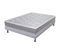 Matelas Ressort + Sommier Gris Clair 140x190 Remat - Hauteur 23 Cm - Soutien Ferme