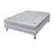 Matelas Mousse + Sommier Gris Clair 160x200 Maryland - Hauteur 20 Cm - Soutien Ferme