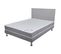 Matelas + Sommier + Tete Gris Clair 140x190 Ryad - Hauteur 20 Cm - Soutien Très Ferme